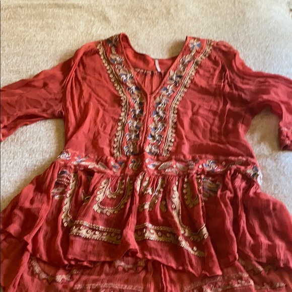 Free People Tops - Free people beaded blouse